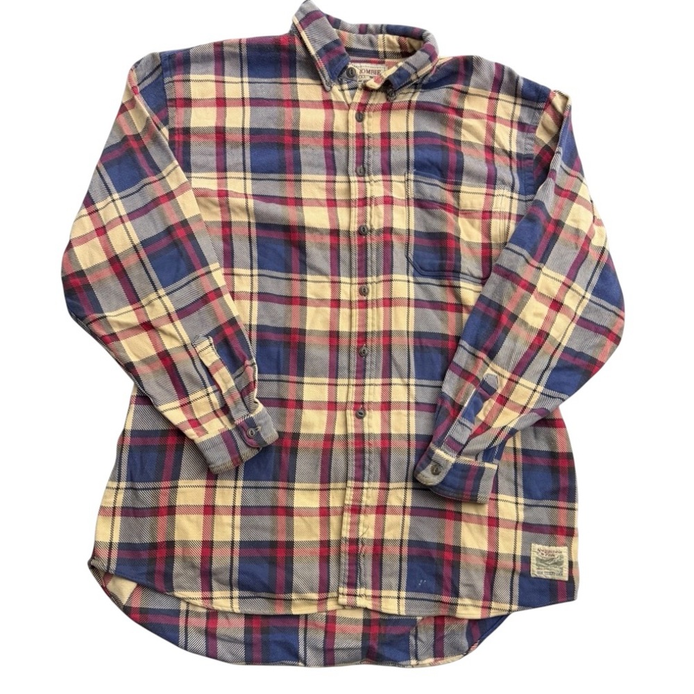 Vintage Abercrombie & Fitch Men’s Plaid Flannel Shirt Size XL‎ Made in Jamaica